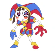 2D art of Pomni by Gooseworx.