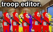 Teletubbies wielding bazookas.