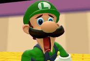 Luigi in shock because he looks terrible.