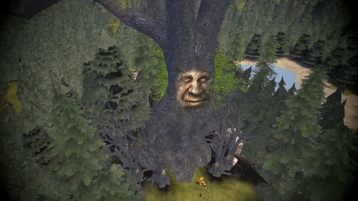 What is the old mystical tree face meme? Where did it come from?