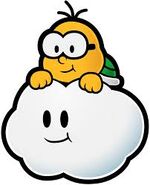 Lakitu in un Artwork di Paper Mario