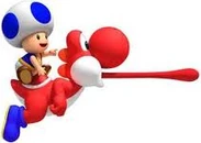 Artwork Beta dello Yoshi Rosso (cavalcato da ) di 