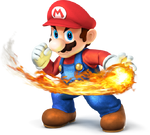 Mario With Fire SSB4