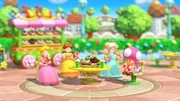 , ,  e  mentre mangiano le ciambelle alla fine del minigioco