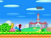 Mario e Peach Intro Screenshot - New Super Mario Bros.