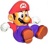 Mario mentre effettua uno schianto a terra