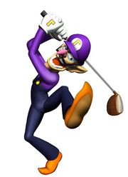 Waluigi Artwork - Mario Golf Toadstool Tour