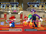 Mario Waluigi (battaglia) Screenshot - Dancing Stage Mario Mix