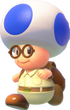 Blue Toad with Glasses