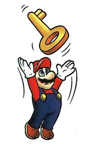 384px-Mario Throwing a Key.jpg