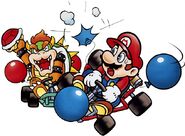 Bowser e Mario in Modalità Battaglia.