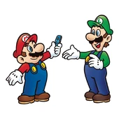 Mario consegna un Joy-Con a Luigi