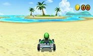 L'arena di battaglia come si vede in Mario Kart 7