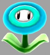 Lo sprite del Fiore di Ghiaccio in Super Mario Galaxy.