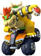 Bowser a bordo del Quad Standard in Mario Kart 8