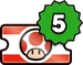 5 Biglietti per le sfide Toad SMR