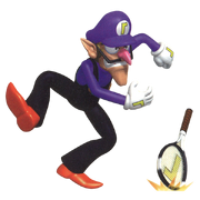 Waluigi Artwork - Mario Tennis 64