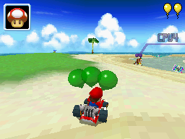 L'arena di battaglia in Mario Kart DS