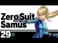 29- Zero Suit Samus – Super Smash Bros