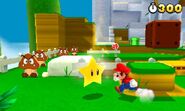 Mario e una Stella in Super Mario 3D Land .