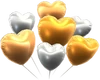 MKT Palloncini Cuoricini Argentoro