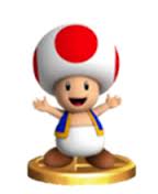 Il trofeo di Toad in Super Smash Bros. Brawl