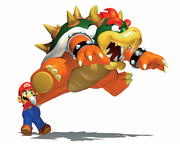 Mario e Bowser Artwor - Super Mario 64