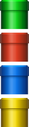 Pipe's forms and their appearance in the New Super Mario Bros. U Game Style.