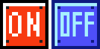 ON/OFF Switch's forms and their appearance in the Super Mario Bros. 3 Game Style.