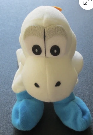 1997 BD&A Yoshi's Story White Yoshi | Super Mario Plushes Wikia