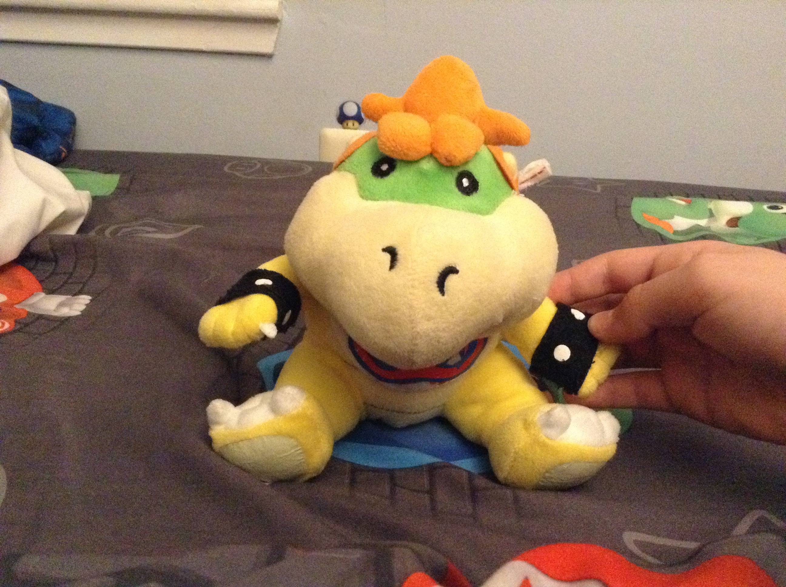 super mario bowser jr plush