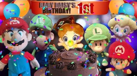 Baby Daisy's 1st Birthday! | SuperMarioPlushKids Wiki | Fandom