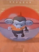 Screenshot of AiAi hitting his head with his right hand