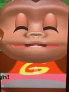 Screenshot of GonGon sitting on the swing