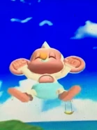 Screesnhot of Baby jumping off the swing