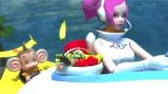 AiAi and Ulala in the intro of Sonic & SEGA All-Stars Racing