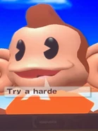 Screenshot of AiAi sitting on the swing