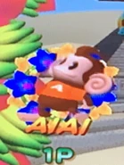 Screenshot of AiAi tapping his left foot