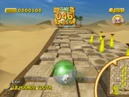 The incorrectly textured platform in the Challenge Mode version in Deluxe