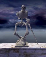 Statue depicting the "Osso" enemy from Slashout
