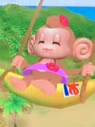 Screenshot of MeeMee sitting on the swing