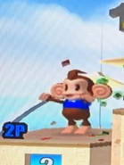 Screenshot of AiAi pushing up his arms