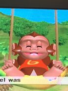 Screenshot of GonGon sitting on the swing