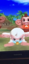 Baby jumping off the swing landing on his butt