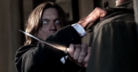 Sam tries using Ruby's knife on Samhain, but loses it in the struggle.