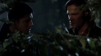 Dean and Sam can't come up with any last words, just last looks.