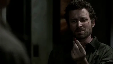 After reporting that Castiel "exploded like a water balloon of chunky soup," Chuck finds a molar in his hair.