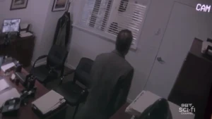 Sariel about to open the door