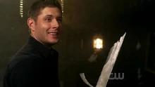 Dean with what's left of the sword