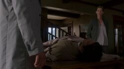 Conrad and Lily finds Castiel's dead body